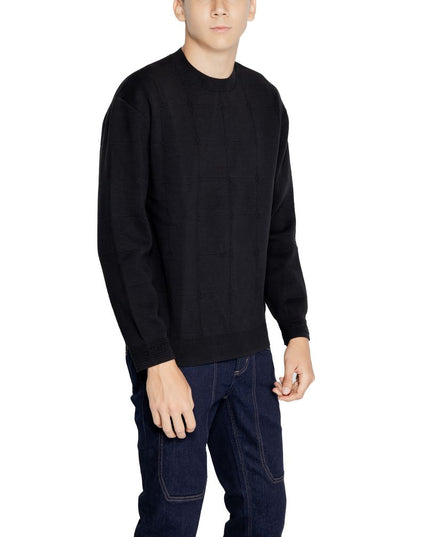 Armani Exchange Black Cotton Sweatshirt