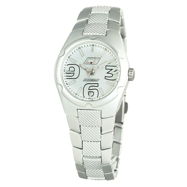 Chronotech Silver Stainless Steel Dress Watch