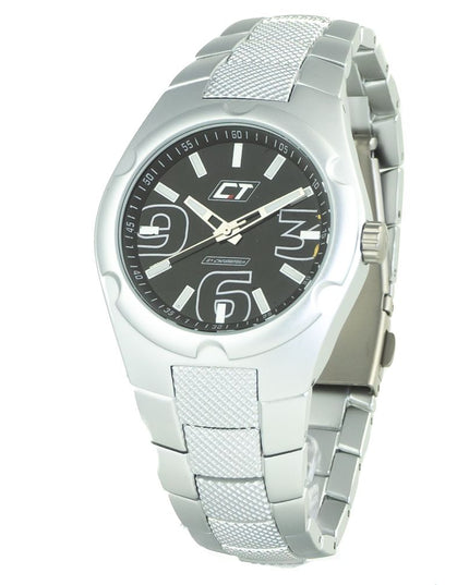 Chronotech Silver Stainless Steel Dress Watch