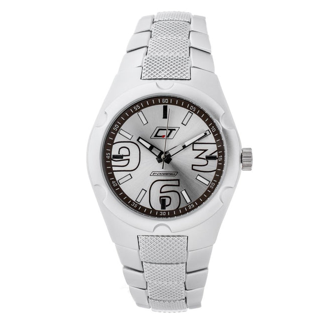 Chronotech Silver Stainless Steel Dress Watch