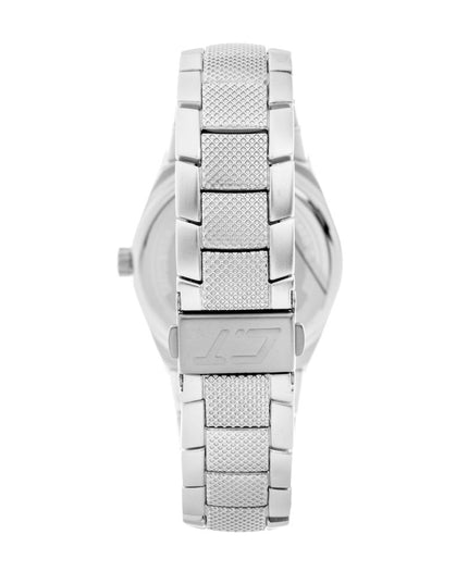 Chronotech Silver Stainless Steel Dress Watch