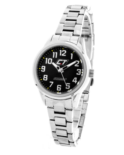 Chronotech Silver Stainless Steel Dress Watch