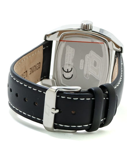 Chronotech Black Leather Dress Watch