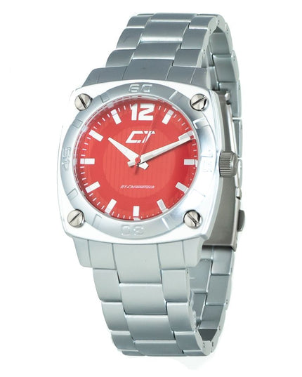 Chronotech Silver Stainless Steel Dress Watch