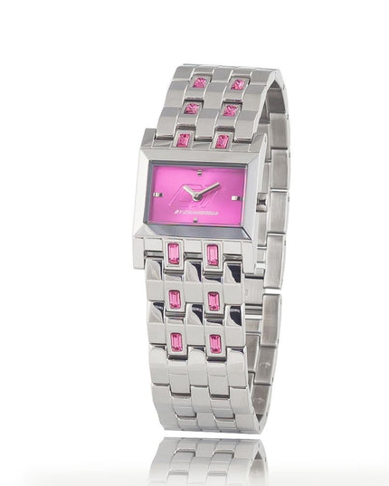 Chronotech Silver Stainless Steel Dress Watch