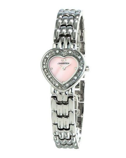 Chronotech Silver Stainless Steel Dress Watch