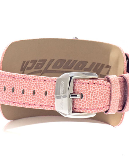 Chronotech Multicolor Leather Dress Watch