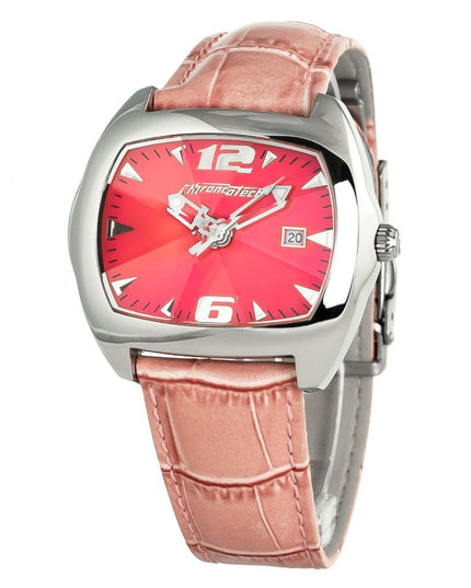 Chronotech Multicolor Leather Dress Watch