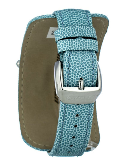 Chronotech Green Leather Dress Watch