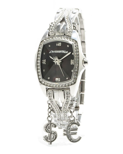 Chronotech Silver Stainless Steel Dress Watch