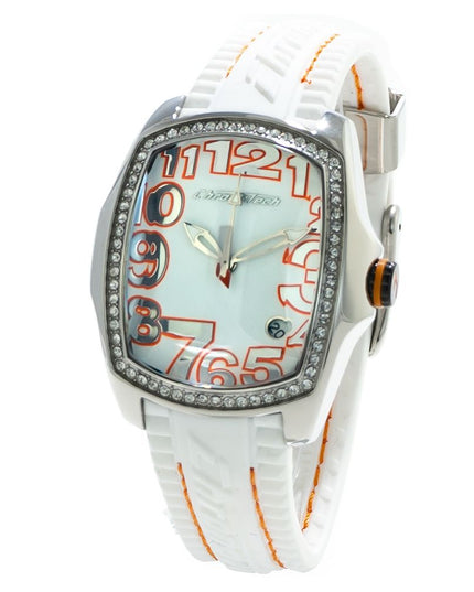 Chronotech White Rubber Dress Watch