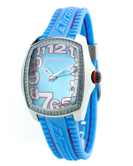 Chronotech Blue Rubber Sport Watch