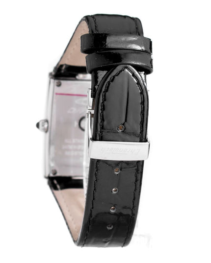 Chronotech Black Leather Dress Watch