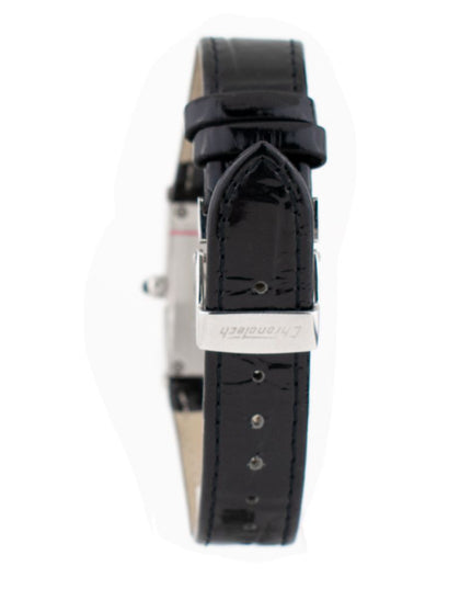 Chronotech Black Leather Dress Watch