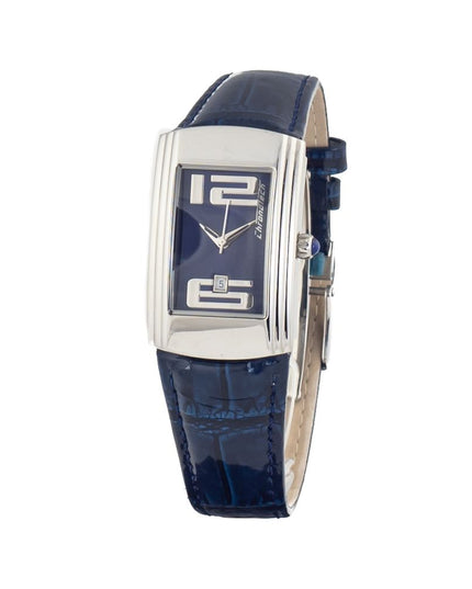 Chronotech Blue Leather Dress Watch