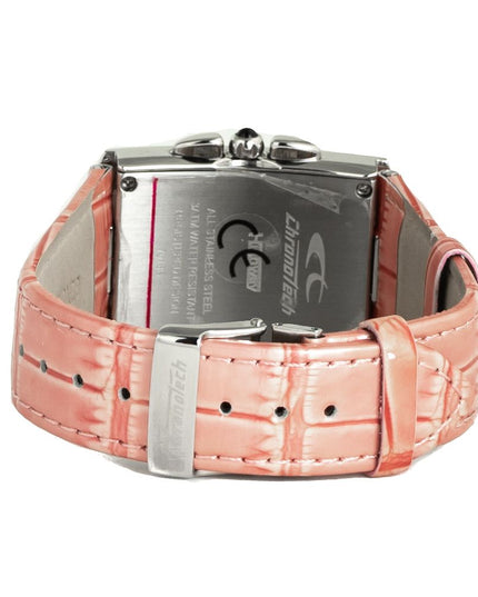 Chronotech Multicolor Leather Dress Watch