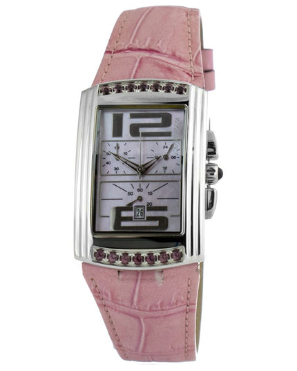 Chronotech Multicolor Leather Dress Watch