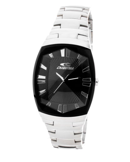 Chronotech Silver Stainless Steel Dress Watch