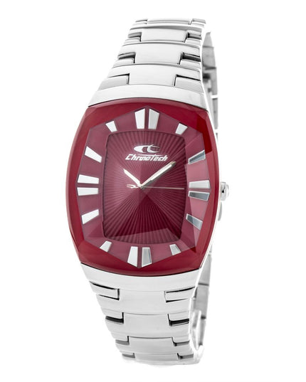 Chronotech Silver Stainless Steel Dress Watch