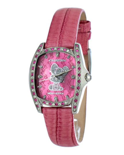 Chronotech Multicolor Leather Dress Watch