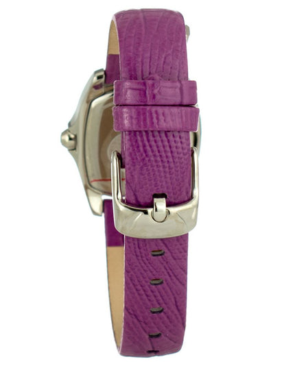 Chronotech Purple Leather Dress Watch