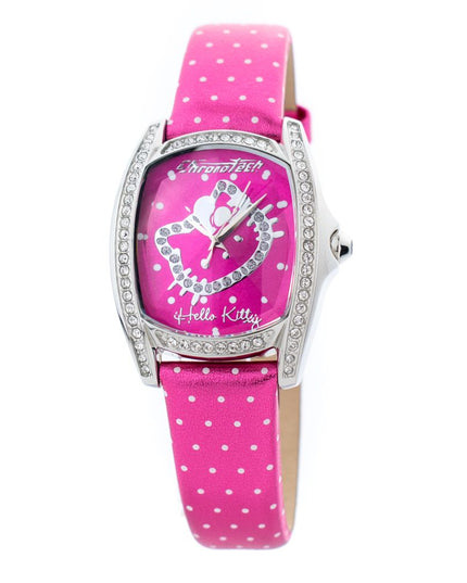 Chronotech Multicolor Leather Dress Watch