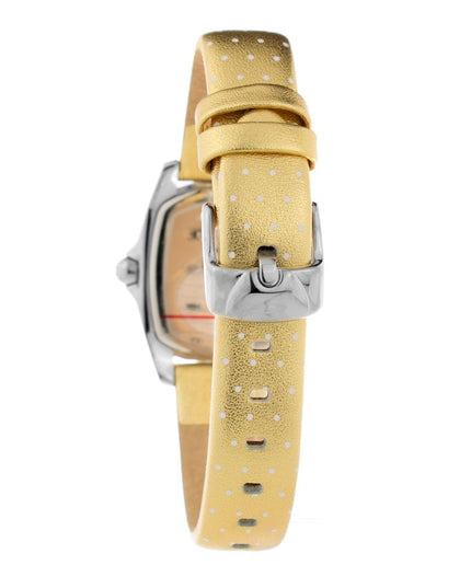 Chronotech Gold Leather Dress Watch