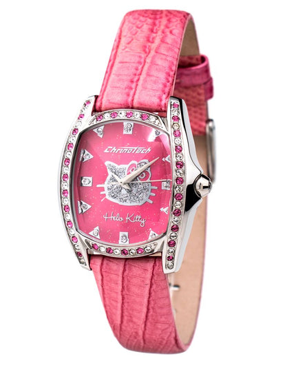 Chronotech Multicolor Leather Dress Watch