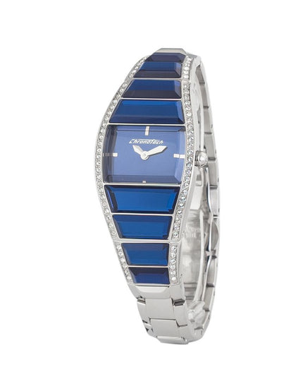 Chronotech Silver Stainless Steel Dress Watch