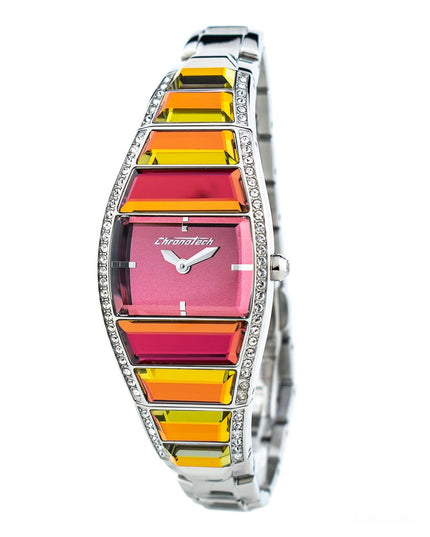 Chronotech Silver Stainless Steel Dress Watch