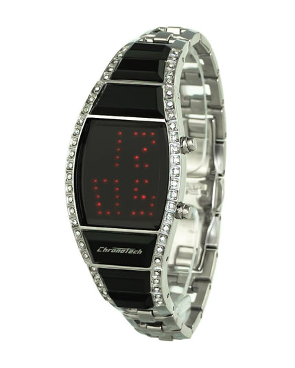Chronotech Silver Stainless Steel Digital Watch