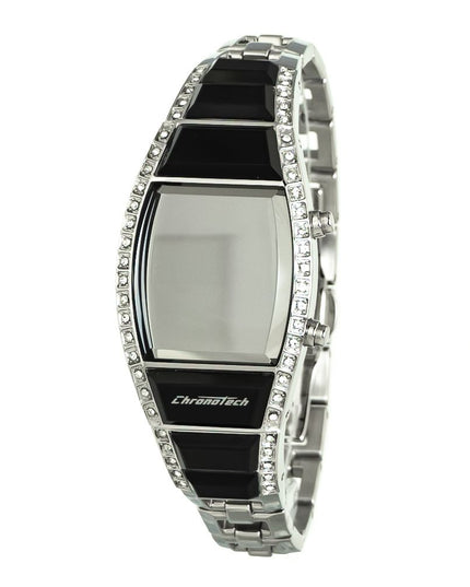 Chronotech Silver Stainless Steel Digital Watch
