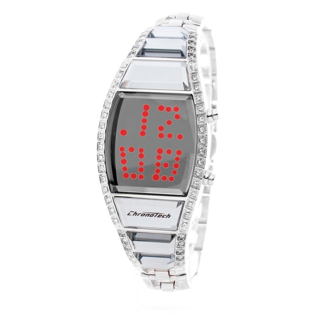 Chronotech Silver Stainless Steel Digital Watch