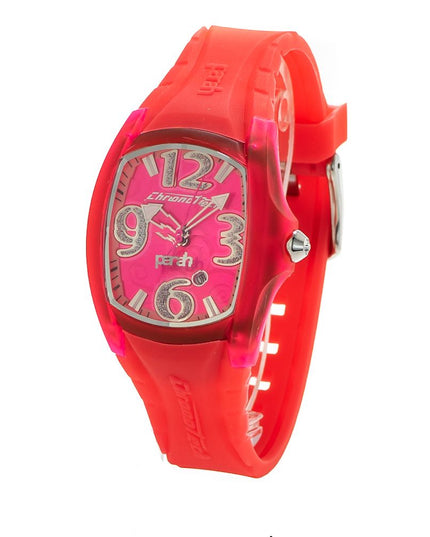 Chronotech Red Rubber Dress Watch