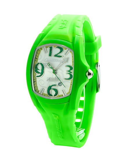 Chronotech Green Rubber Bracelet Watch
