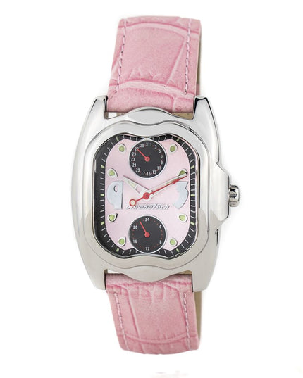 Chronotech Multicolor Leather Dress Watch