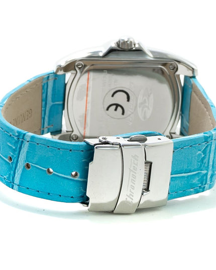 Chronotech Blue Leather Dress Watch