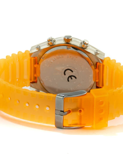 Chronotech Orange Rubber Sport Watch