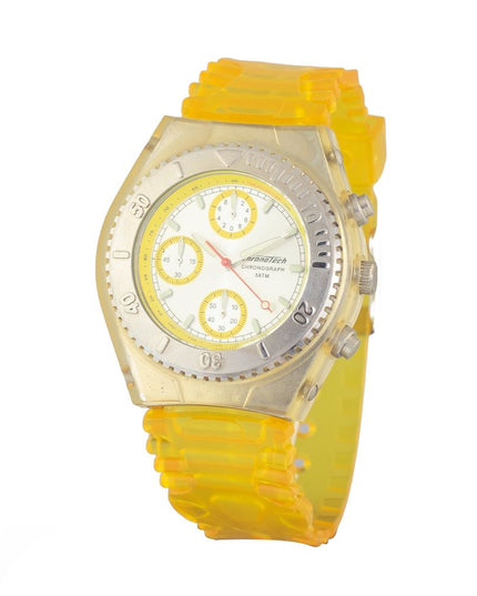 Chronotech Yellow Rubber Sport Watch