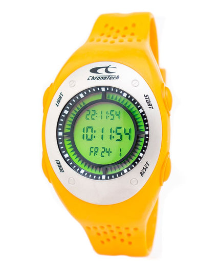 Chronotech Orange Rubber Digital Watch
