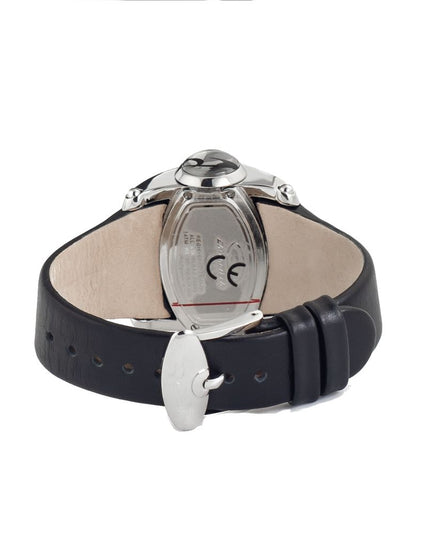 Chronotech Black Leather Dress Watch