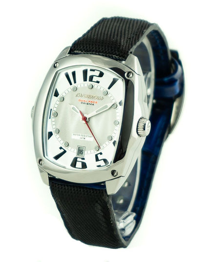 Chronotech Black Leather Dress Watch