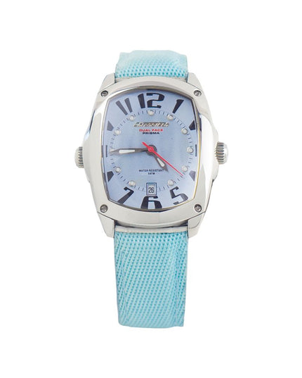Chronotech Blue Leather Dress Watch