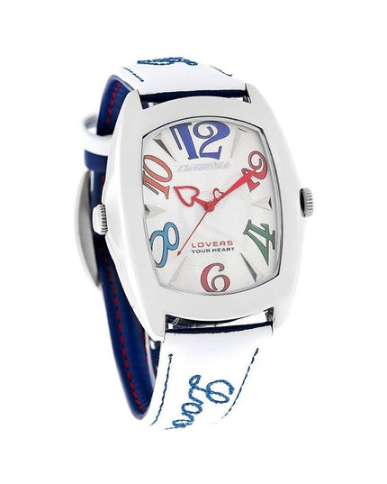 Chronotech Blue Leather Dress Watch