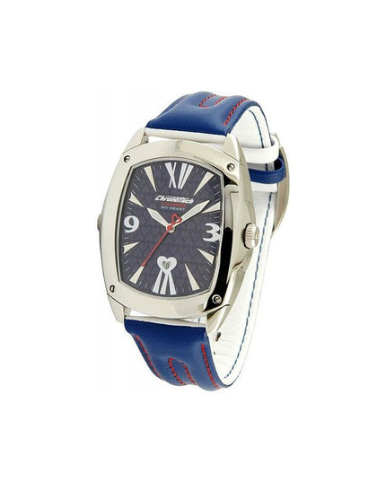 Chronotech Blue Leather Dress Watch