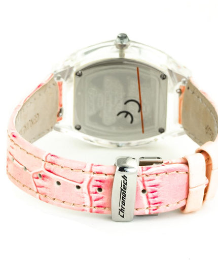 Chronotech Multicolor Leather Dress Watch