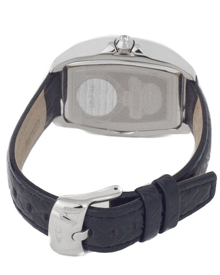 Chronotech Black Leather Dress Watch