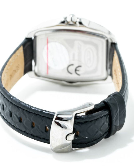 Chronotech Black Leather Dress Watch