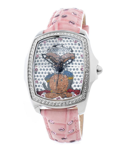 Chronotech Multicolor Leather Dress Watch