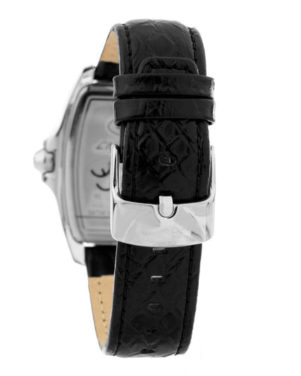 Chronotech Black Leather Dress Watch